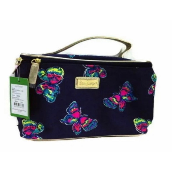 LILLY PULITZER GRAIL SET I'VE GOT BUTTERFLIES TOTE AND SMALL ACCESSORY BAG - Picture 5 of 7